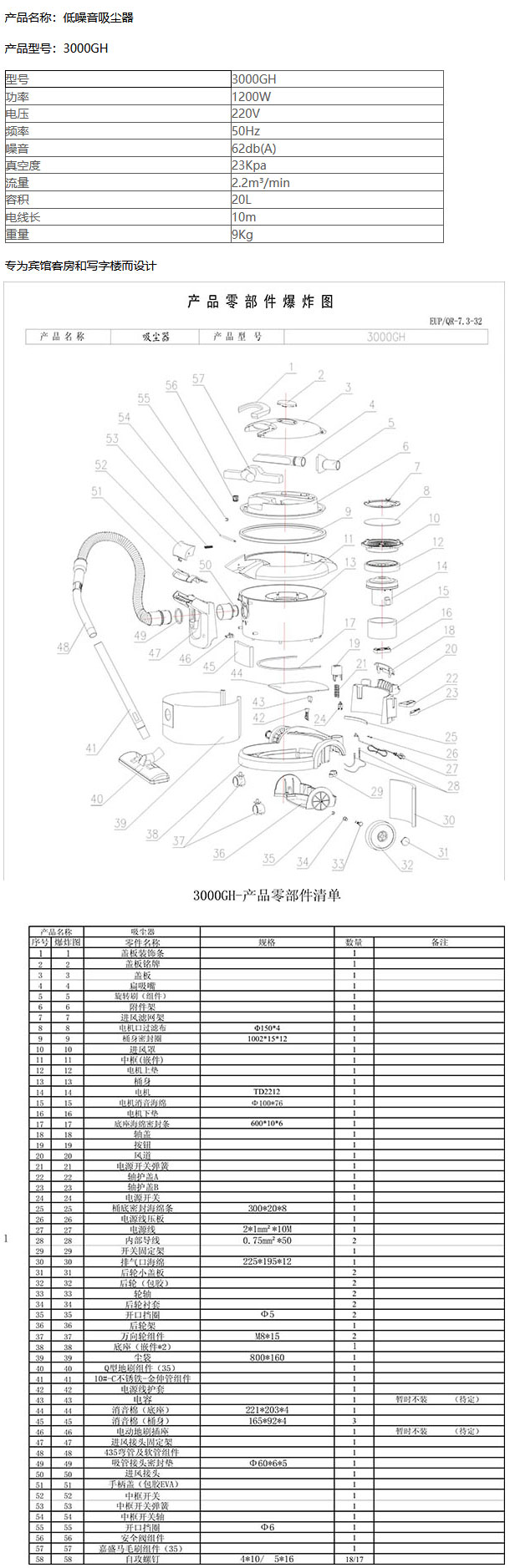 3000GH 静音墨玉吸尘器