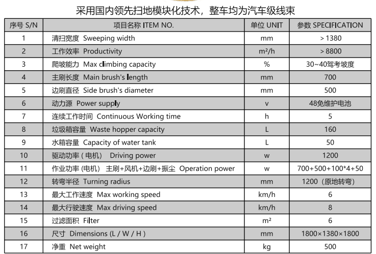洁路宝驾驶墨玉扫地机1400